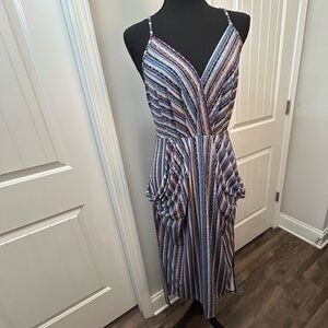 BCBGeneration‎ Multicolor Striped Midi Dress